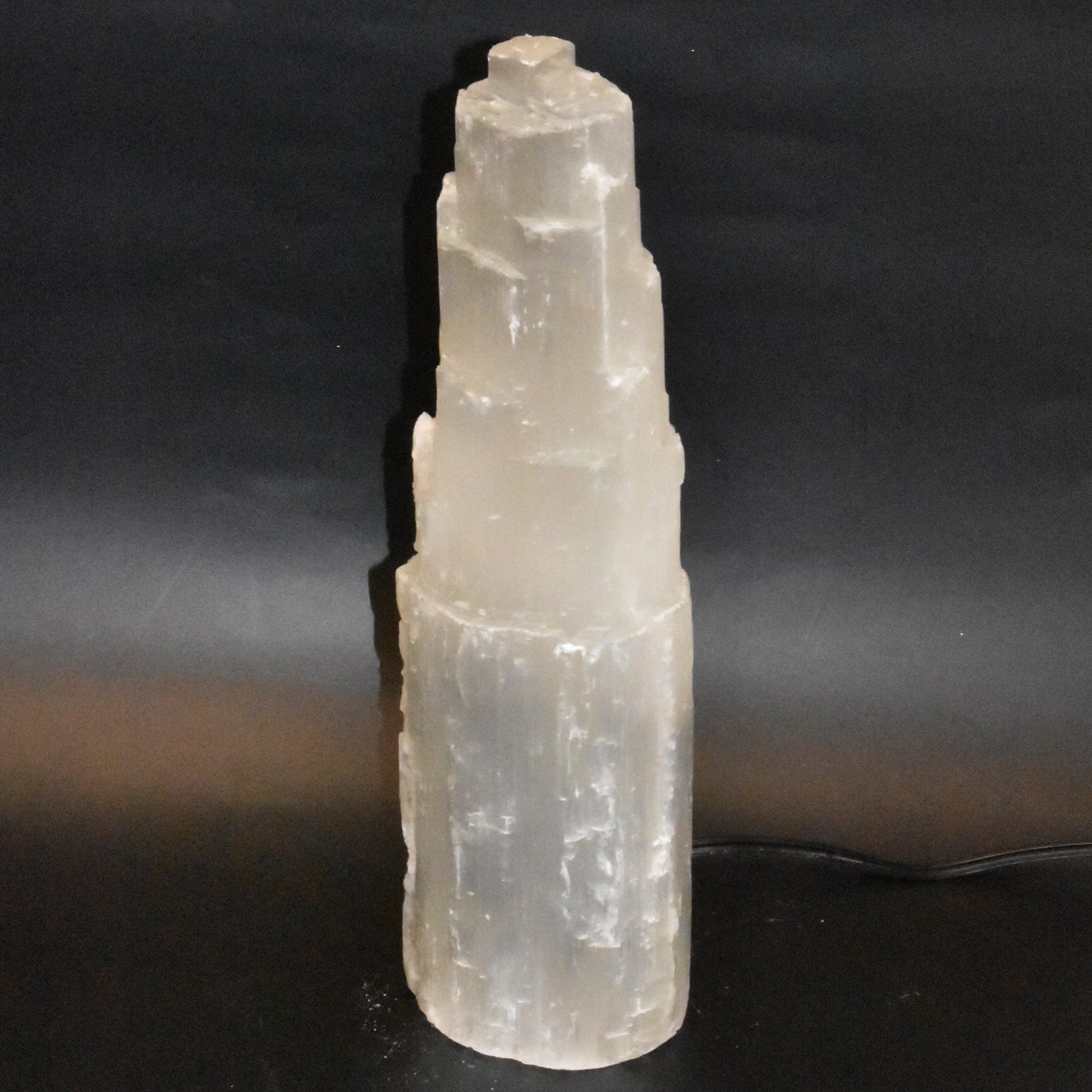 Selenite Skyscraper Lamp 14in