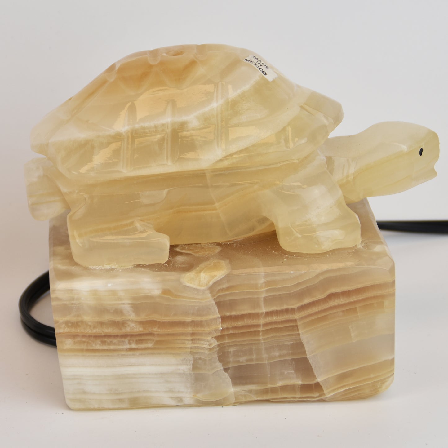 Mexican Onyx Turtle Lamp