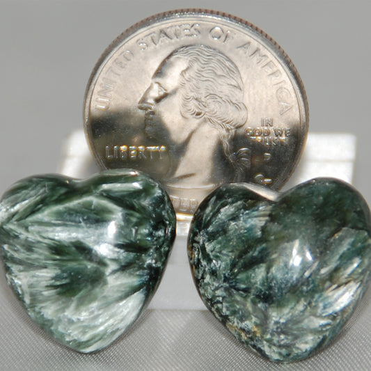 Seraphinite Polished Heart