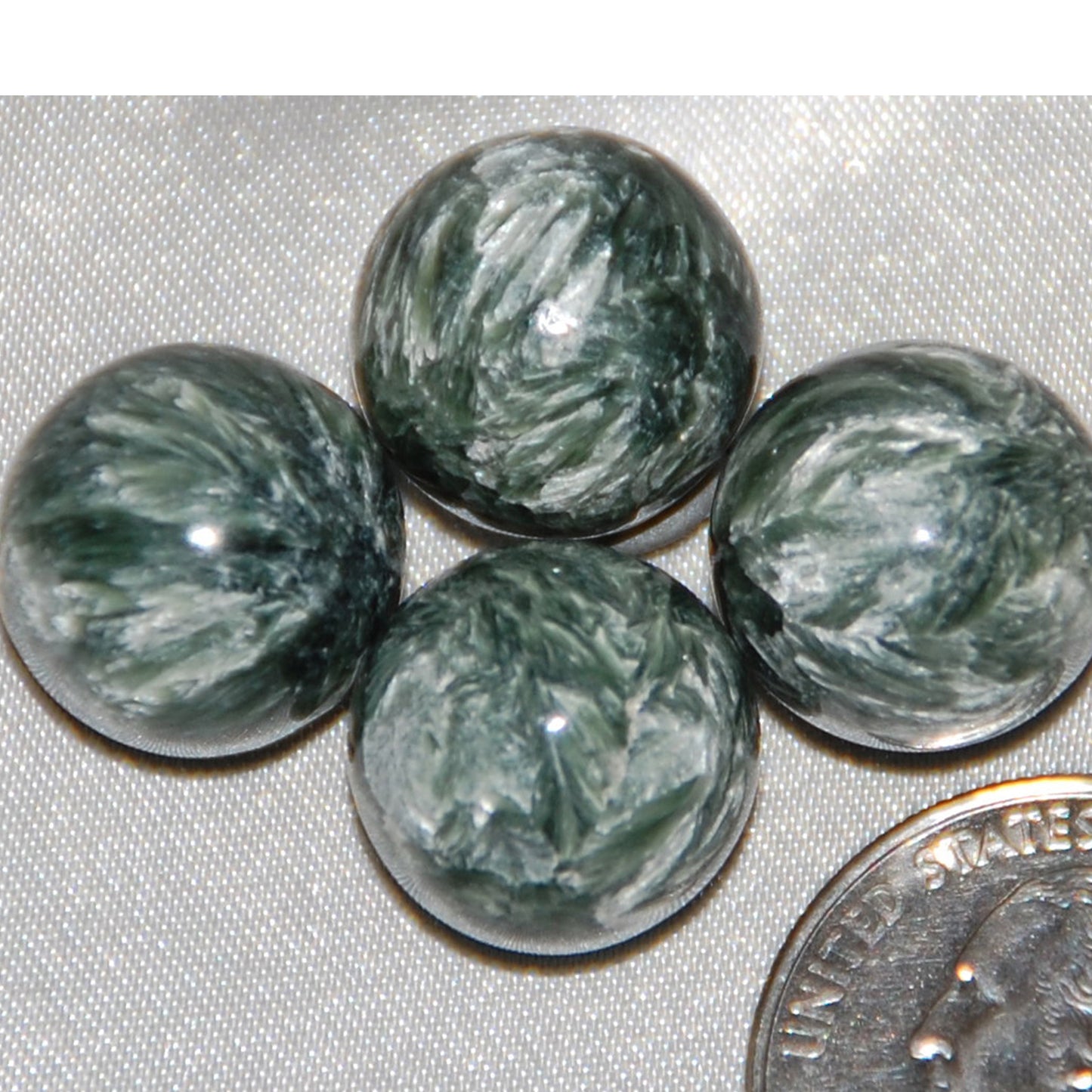 Seraphinite Polished Spheres