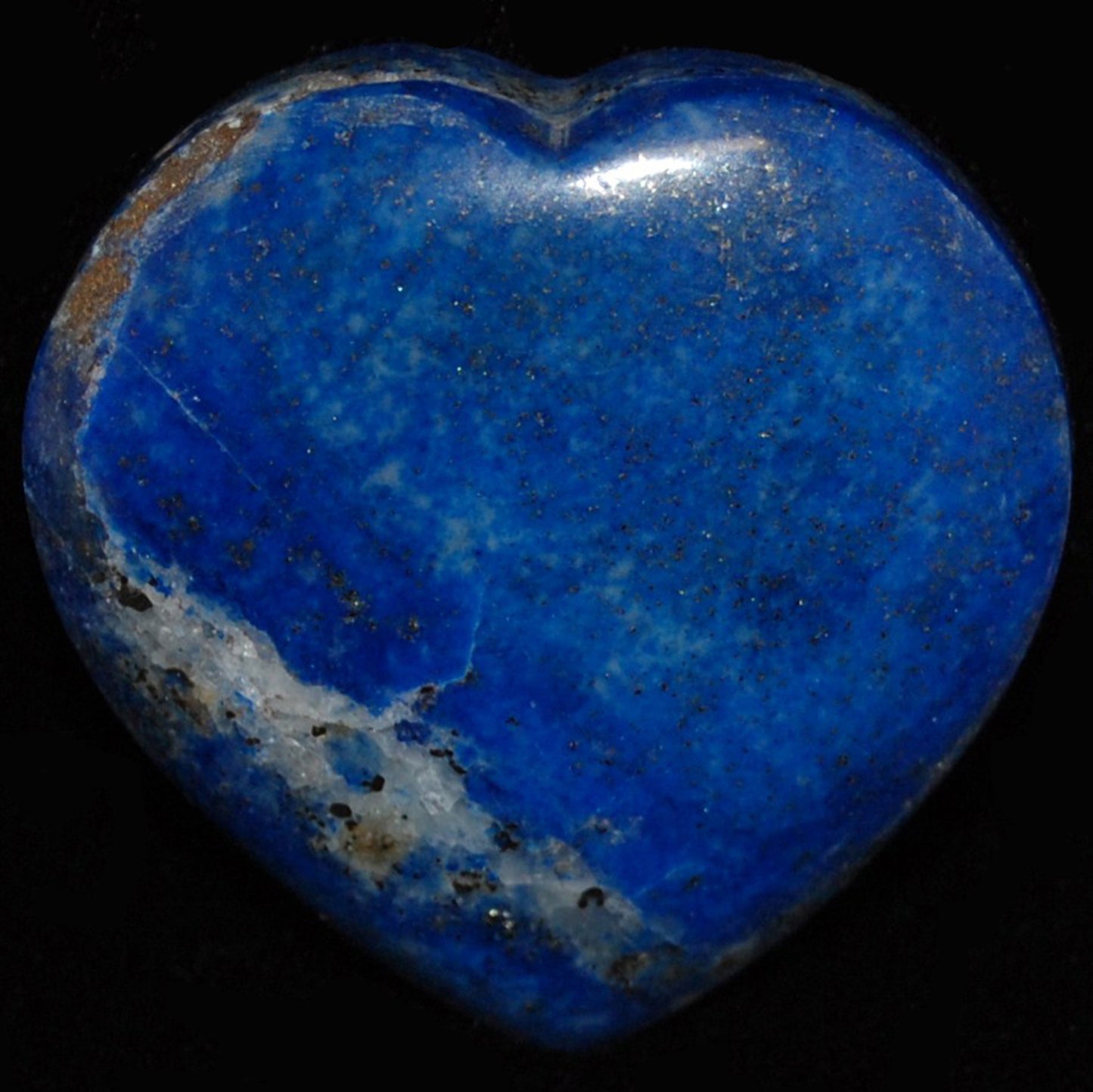 Lapis Carved Heart