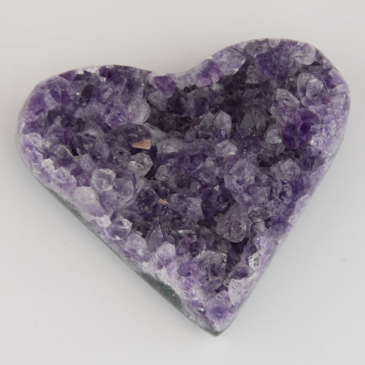 Amethyst Cluster Heart