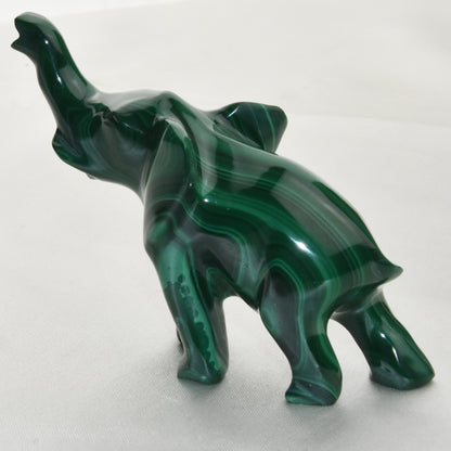 Malachite Carved Elephant