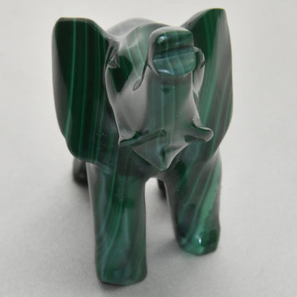 Malachite Carved Elephant