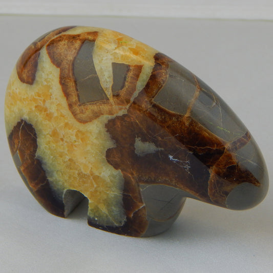 Septarian Bear Carving