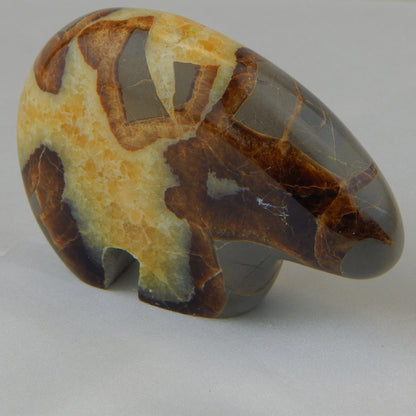 Septarian Bear Carving