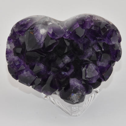Amethyst Cluster Heart