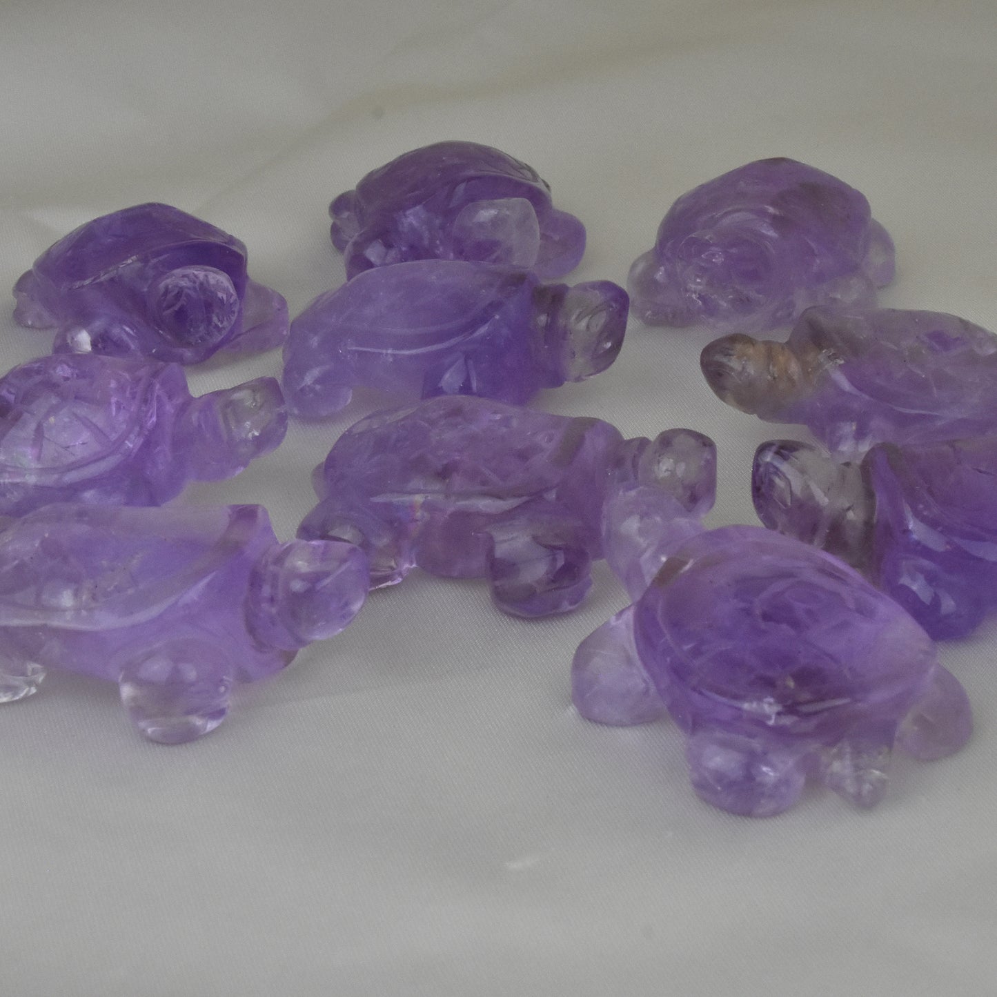 Ametrine Turtle Carvings