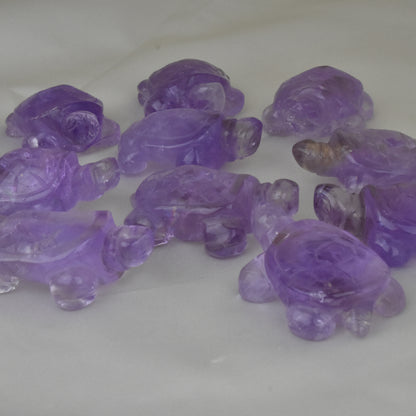 Ametrine Turtle Carvings