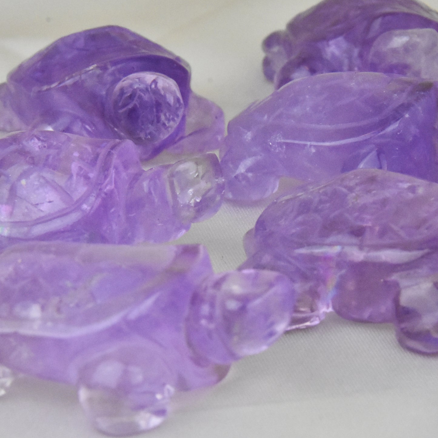 Ametrine Turtle Carvings