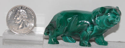 Malachite Lion Carving
