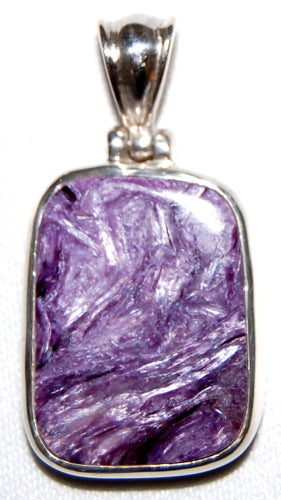 Charoite Sterling Silver Pendant