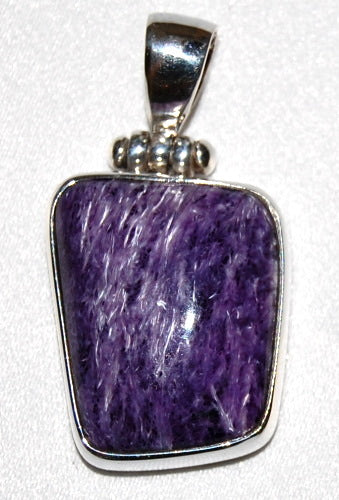 Charoite Sterling Silver Pendant