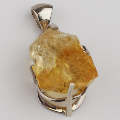 Citrine Sterling Silver Pendant