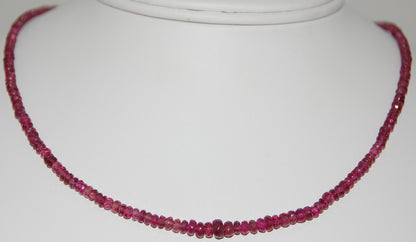 Rubellite Tourmaline Necklace