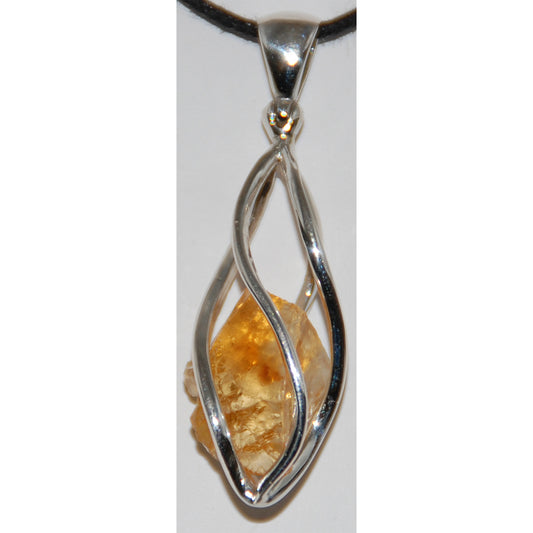 Citrine Sterling Silver Pendant