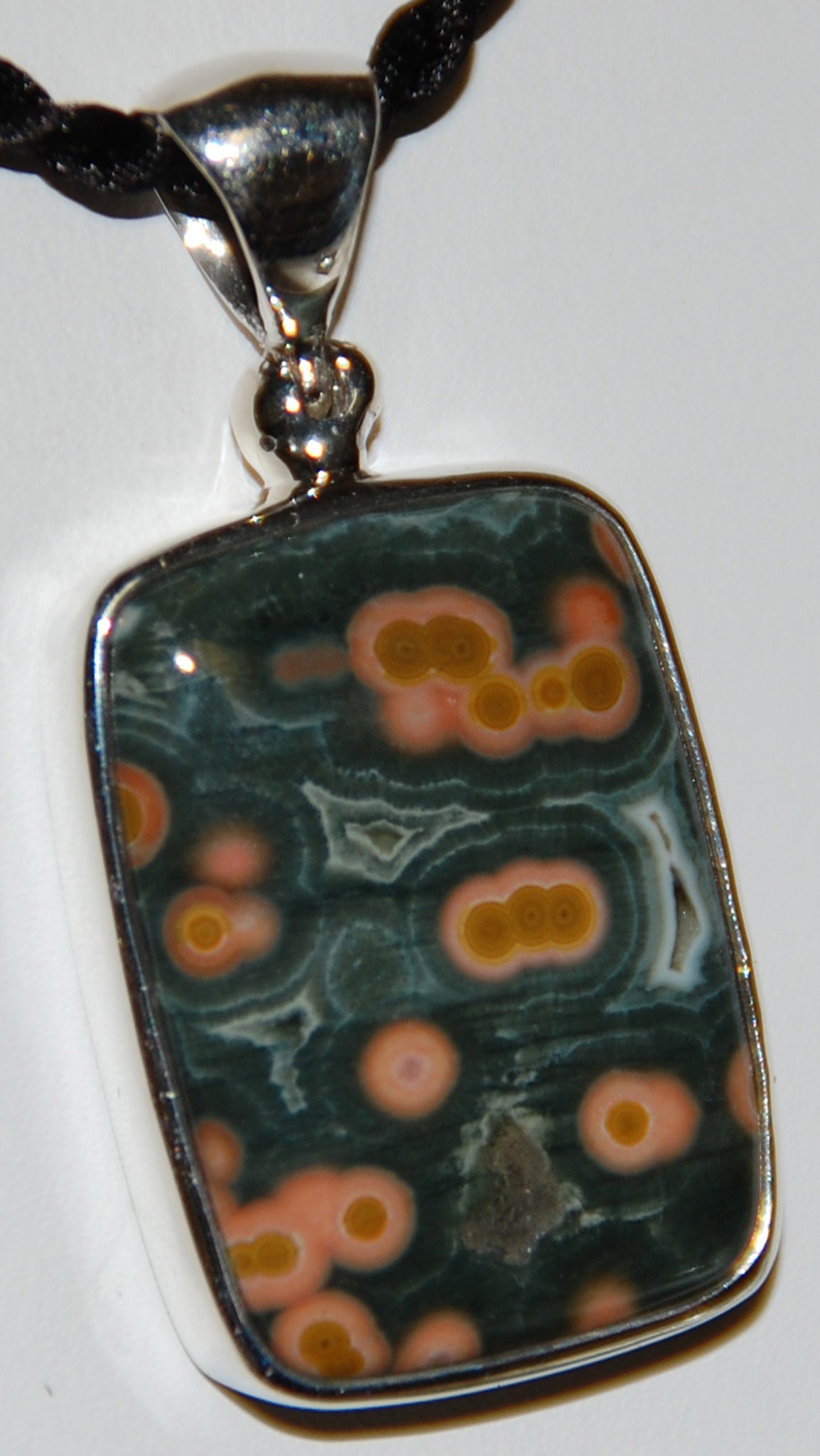 Ocean Jasper Sterling Silver Pendant