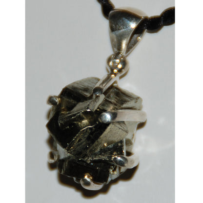 Pyrite Cluster Sterling Silver Pendant