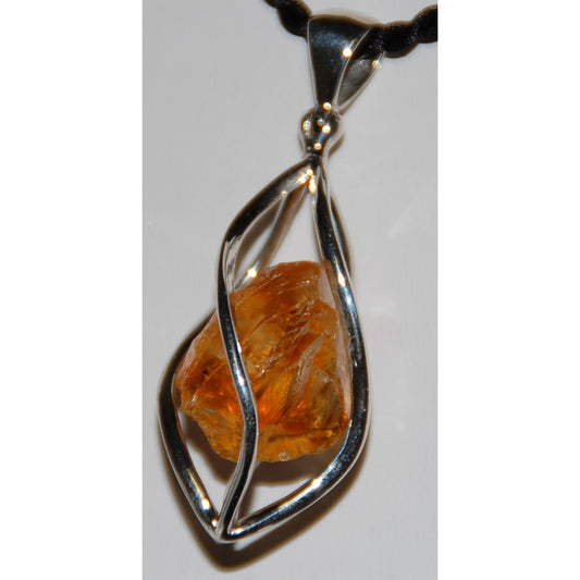 Citrine Sterling Silver Pendant