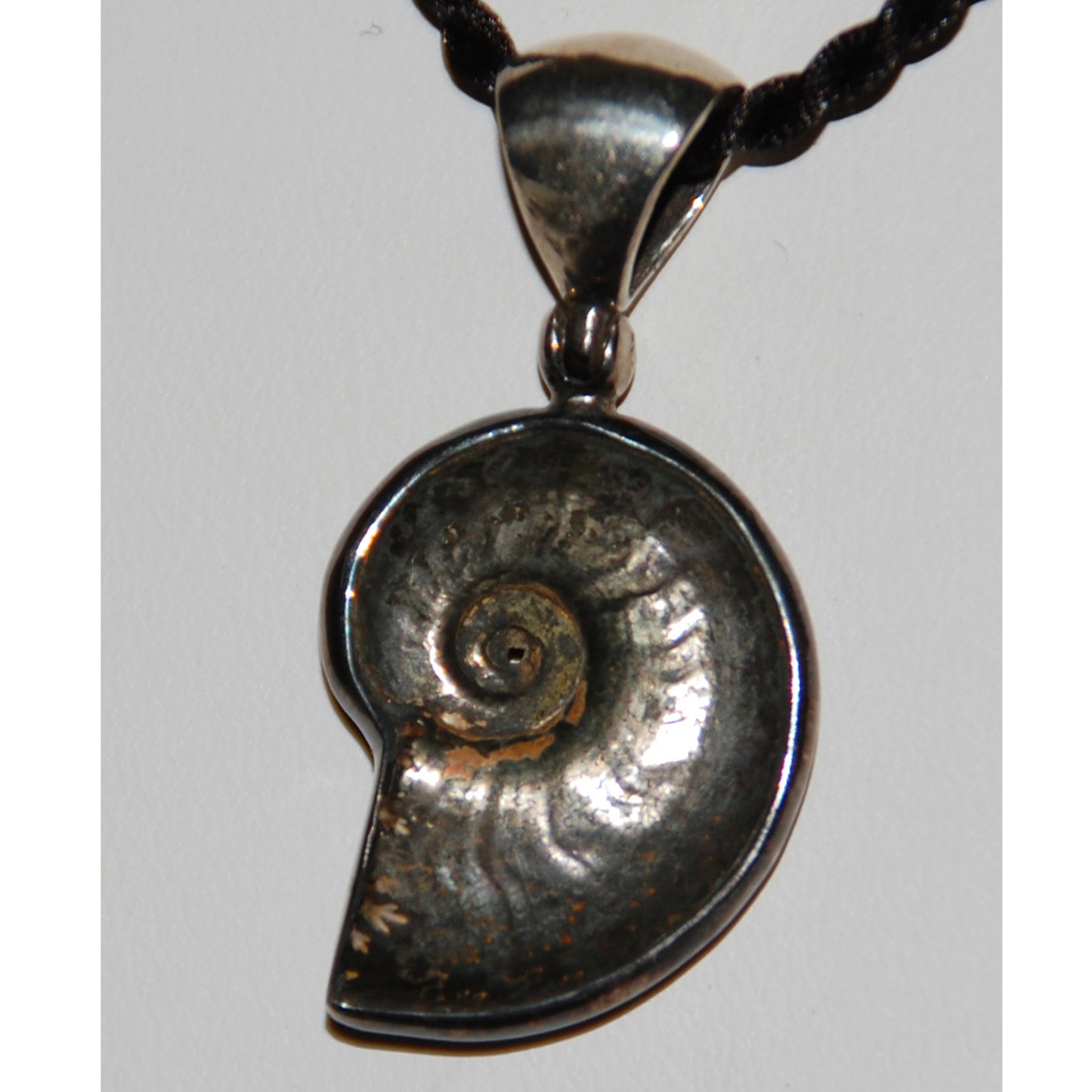 Ammonite Sterling Silver Pendant