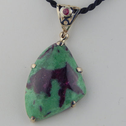 Ruby Zoisite Pendant