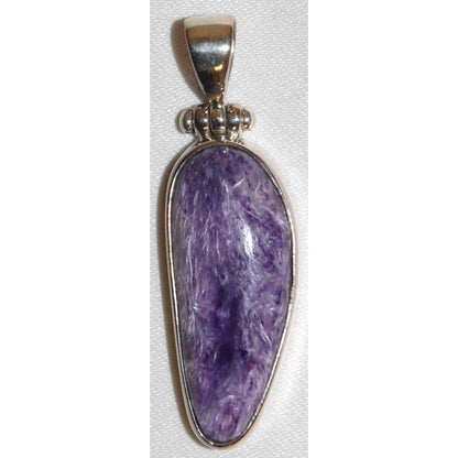 Charoite Sterling Silver Pendant