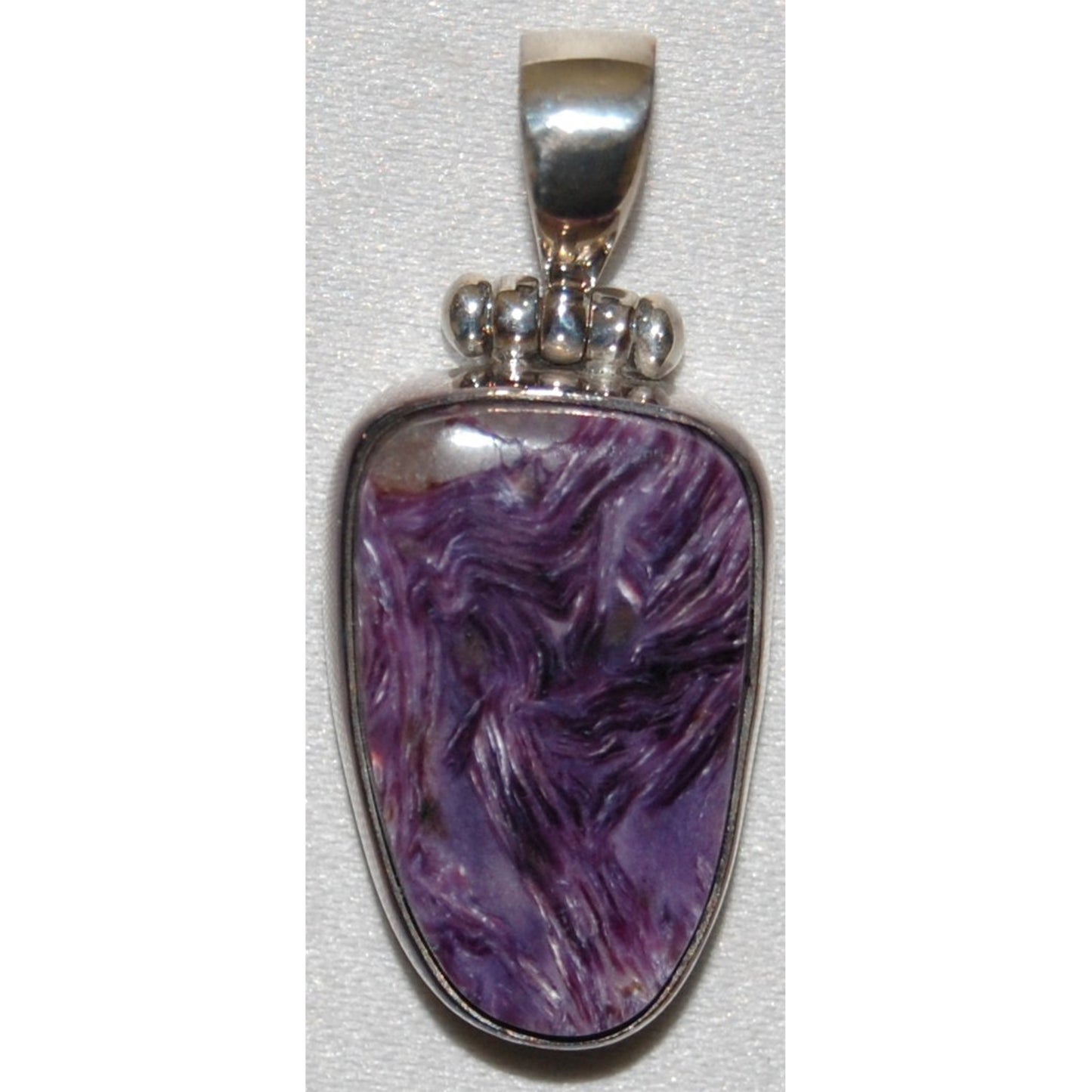 Charoite Sterling Silver Pendant