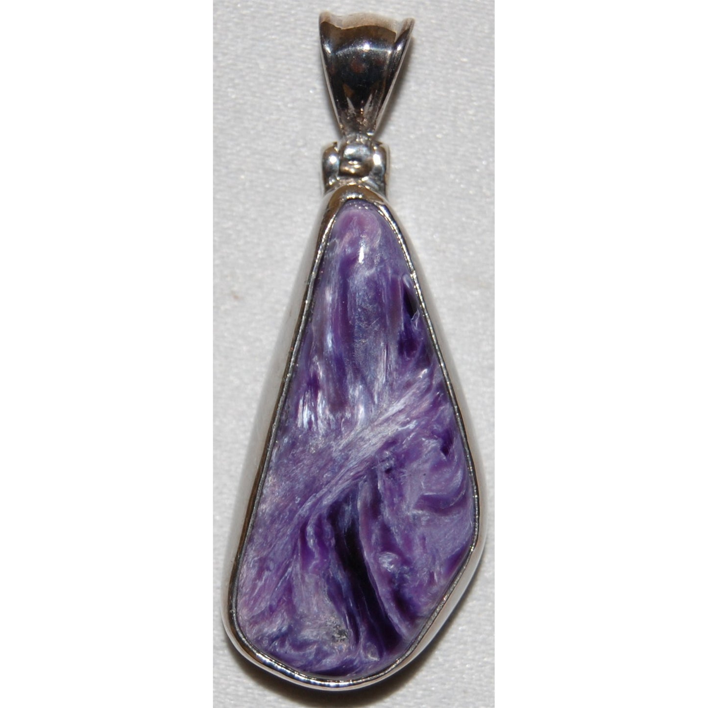 Charoite Sterling Silver Pendant