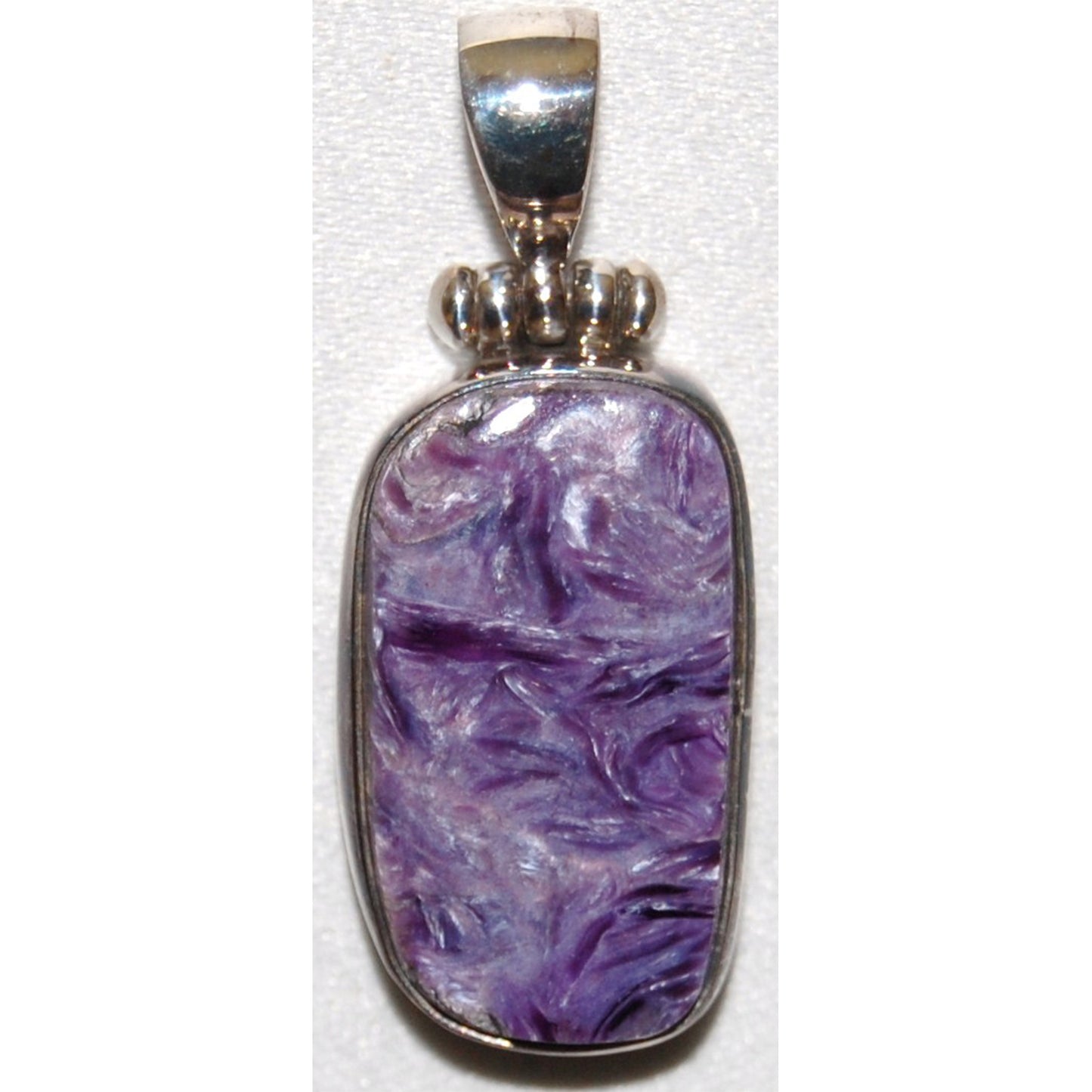 Charoite Sterling Silver Pendant
