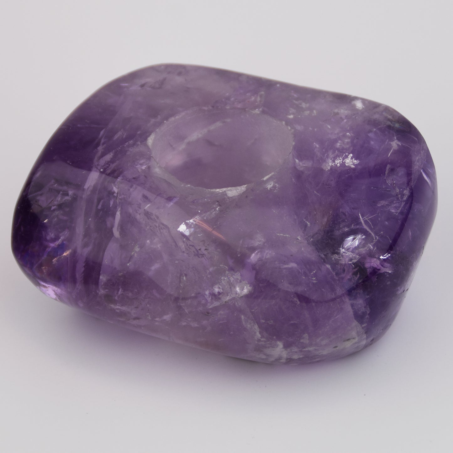 Amethyst Polished Candleholder
