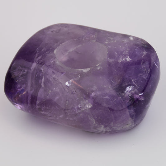 Amethyst Polished Candleholder