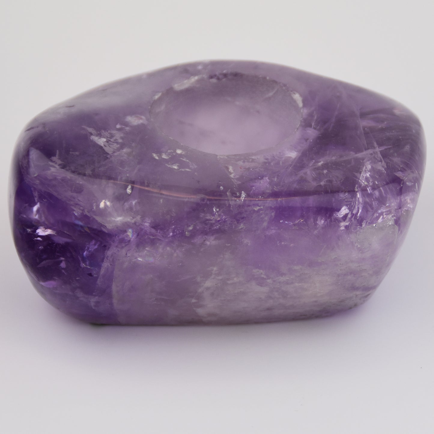 Amethyst Polished Candleholder