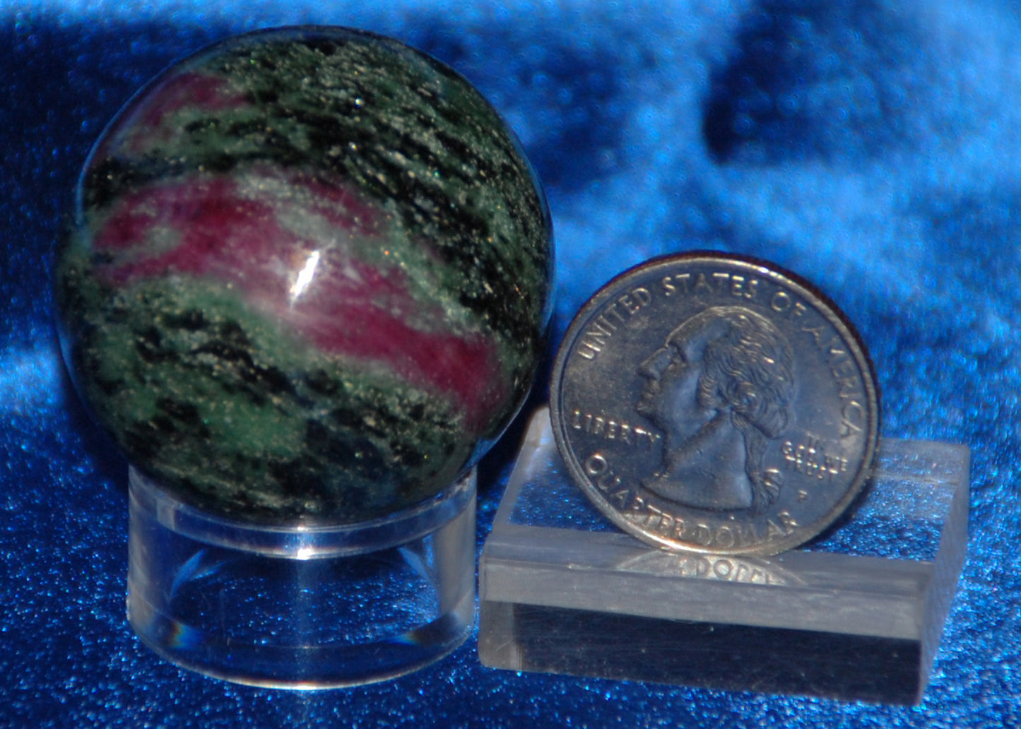 Ruby in Fuchsite Sphere