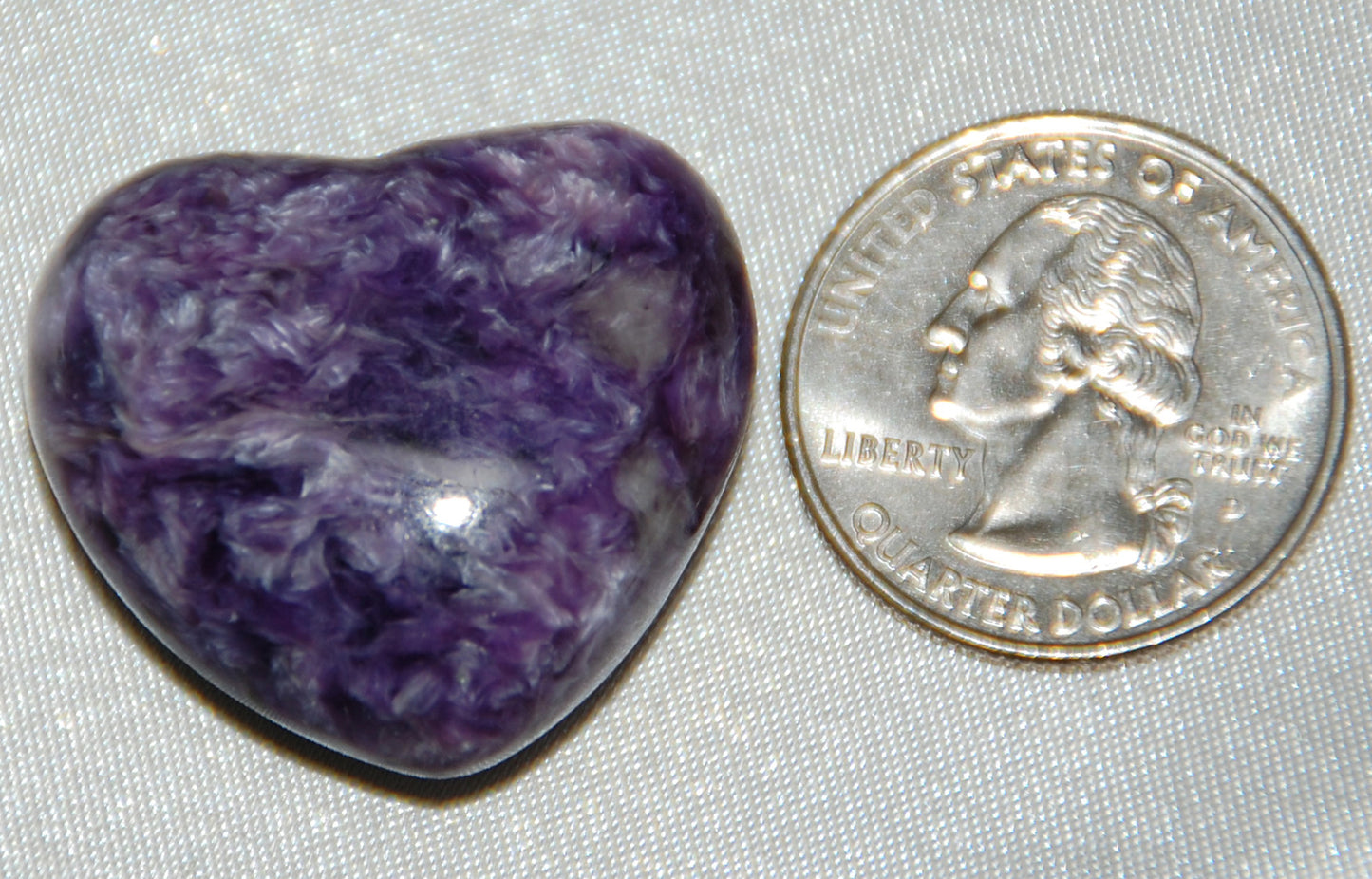 Charoite Heart