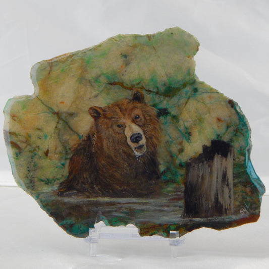 Bear on Chrysocolla