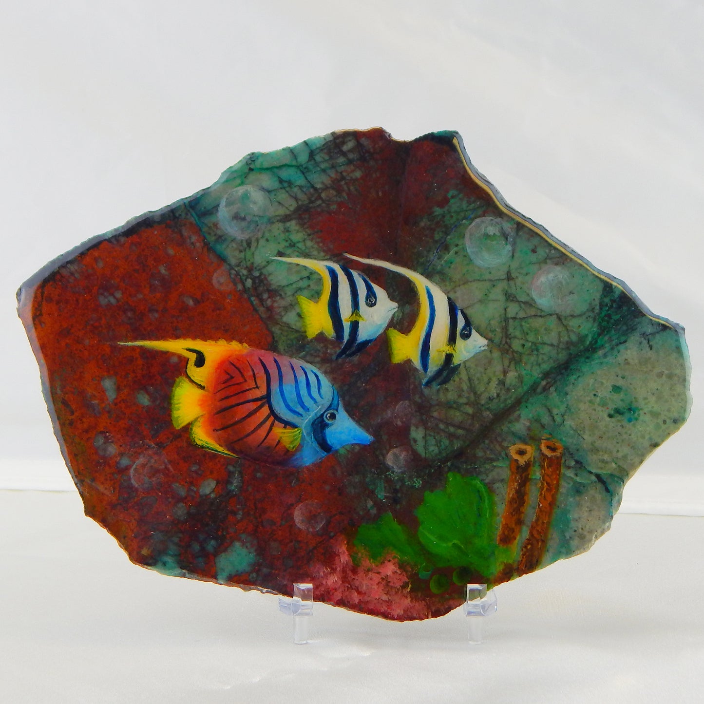 Fish on Chrysocolla & Cuprite